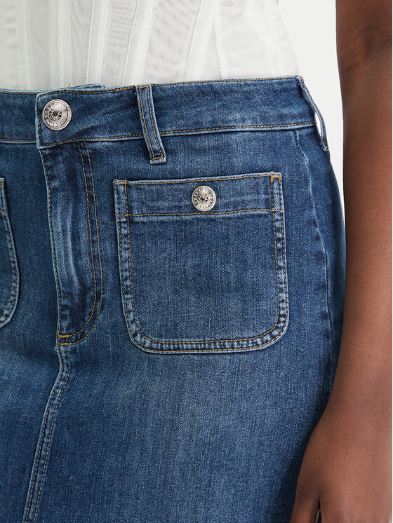 Liu Jo Liu Jo Spódnica jeansowa UA6259 D0275 Niebieski Regular Fit