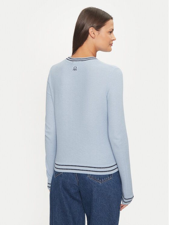 United Colors Of Benetton United Colors Of Benetton Megztinis 1SMYE10B8 Mėlyna Regular Fit