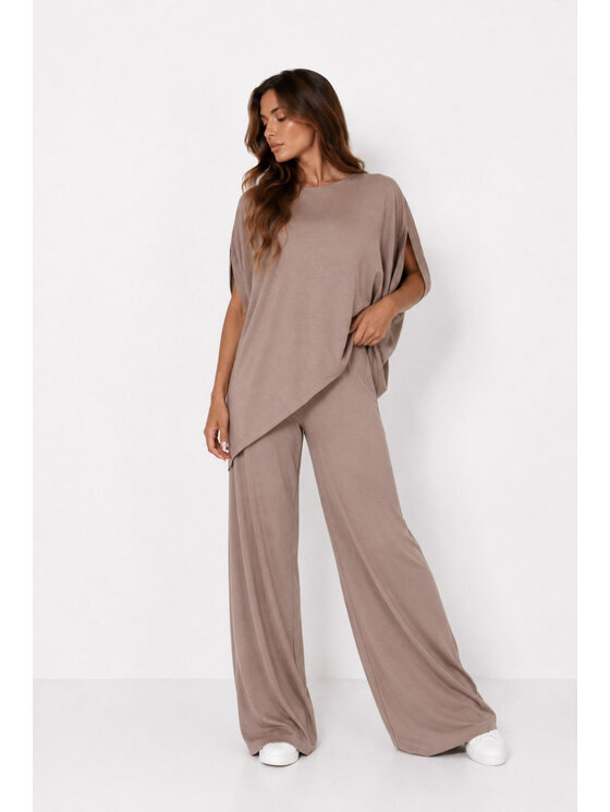 Agatha Studio Agatha Studio Komplet bluzka i spodnie A26SS-KA-K24 Brązowy Oversize