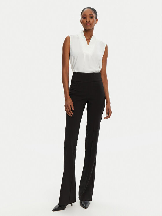 Rinascimento Rinascimento Pantaloni din material CFC0122830003 Negru Regular Fit