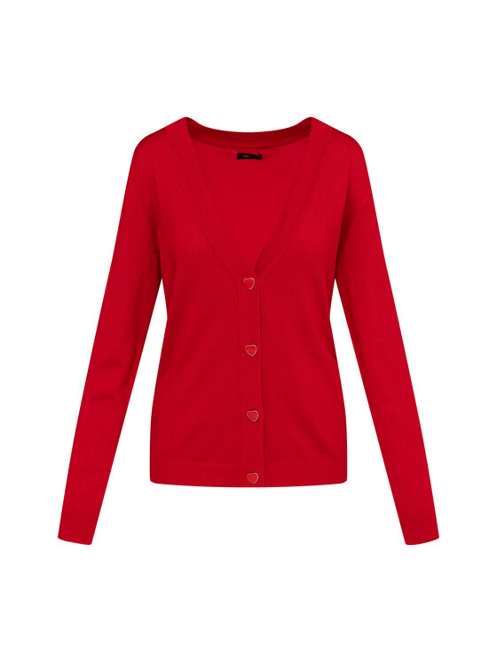 QUIOSQUE QUIOSQUE Svetr 6VF004 Červená Regular Fit