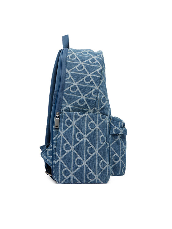 Calvin Klein Calvin Klein Plecak Emblem Aop Denim Round Backpack LV04D3429G Niebieski