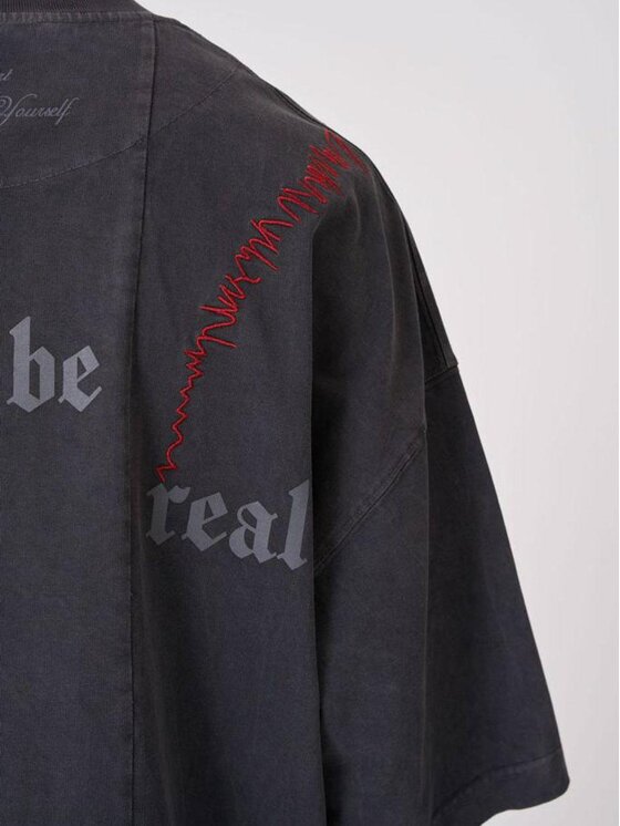 Machinist Machinist T-Shirt Koszulka Z Krótkim Rękawem Męska Ciemna Szara Machinist Premium Washing Just Be Real M Szary Regular Fit