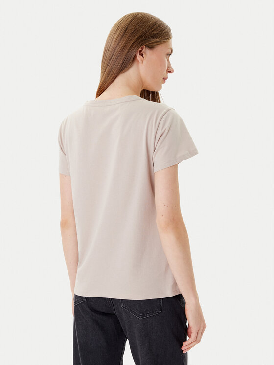 Liu Jo Sport Liu Jo Sport T-Shirt TF5162 JS923 Beżowy Regular Fit