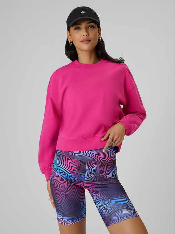 4F 4F Bluza AFTERLIGHT Różowy Regular Fit