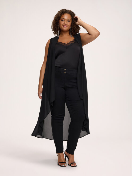 Fiorella Rubino Fiorella Rubino Jeansy P457T405395N033 Czarny Skin Fit