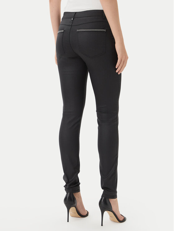 Morgan Morgan Hlače iz tkanine 212-PALONA Črna Slim Fit