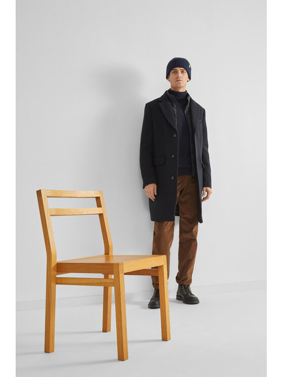 Selected Homme Selected Homme Vuneni kaput 16089400 Crna Regular Fit