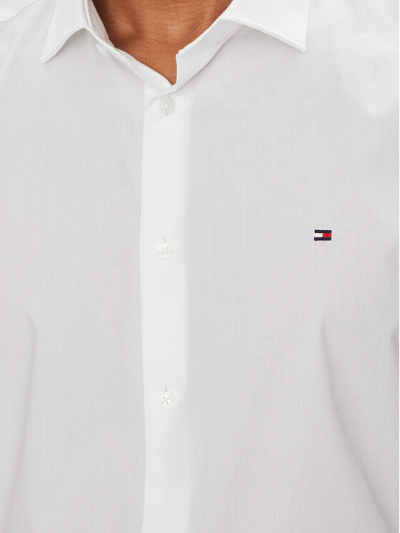 Tommy Hilfiger Tommy Hilfiger Koszula MW0MW38347 Biały Slim Fit