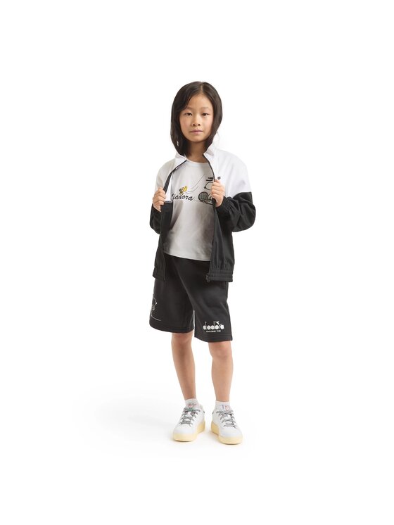Diadora Diadora Szorty DIADORA JU. BERMUDA PEANUTS Czarny Regular Fit