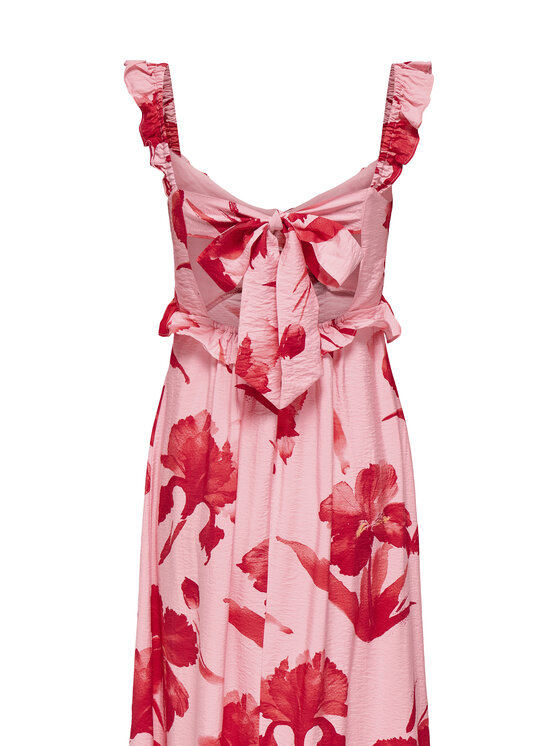ONLY ONLY Sukienka letnia Hyaci 15372511 Różowy Regular Fit