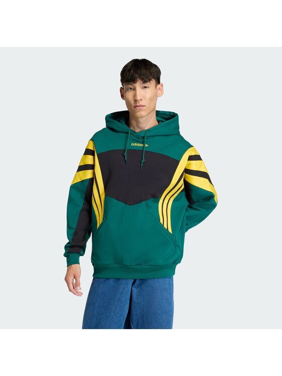 adidas adidas Bluza Originals SANTIAGO HD Zielony Loose Fit