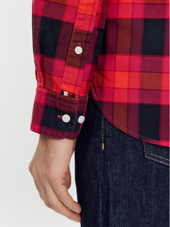 Tommy Hilfiger Tommy Hilfiger Cămașă MW0MW33780 Roșu Regular Fit