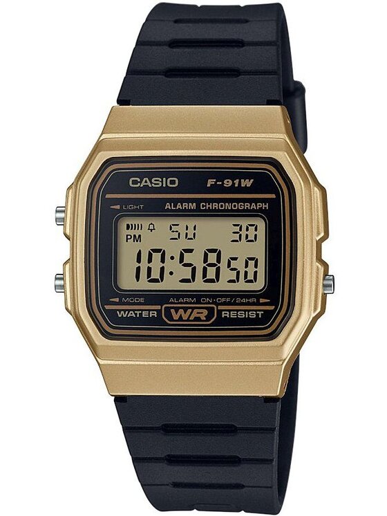 Casio Casio Zegarek F-91WM-9AEF Czarny