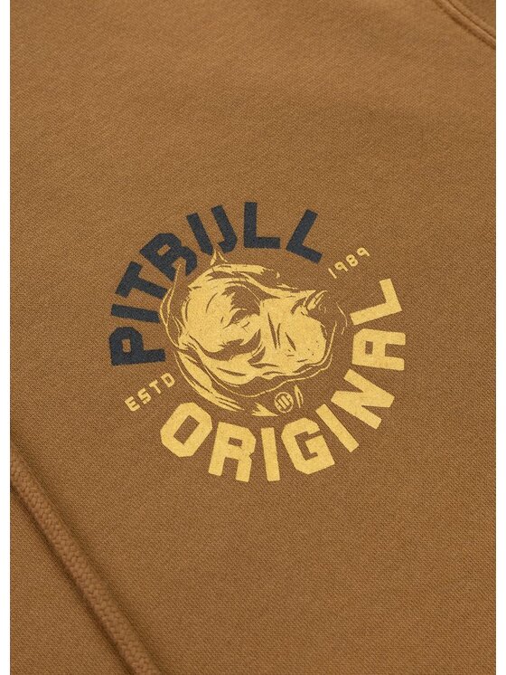 PITBULL PITBULL Bluza Washed DOG SD Żółty Regular Fit