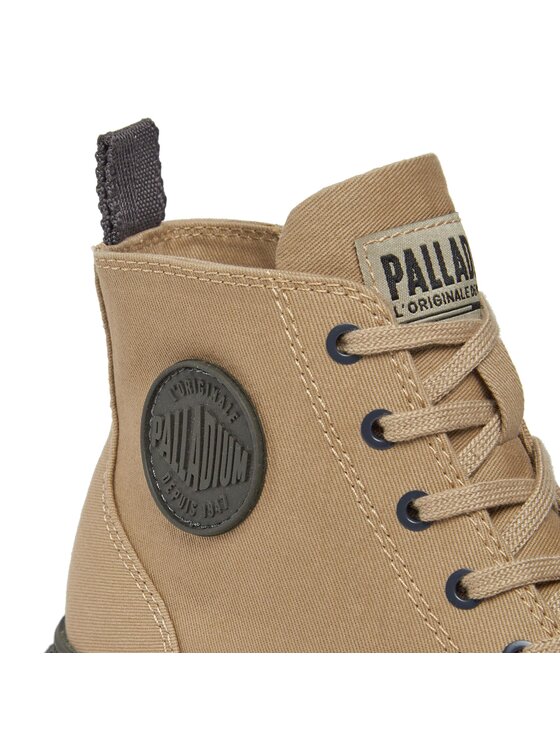 Palladium Palladium Schnürstiefeletten Pallabase Twill 96907-211-M Beige