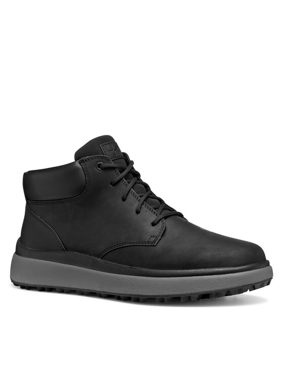 Geox Geox Šnurovacia obuv U Granito + Grip U56MSA 000FF C9999 Čierna