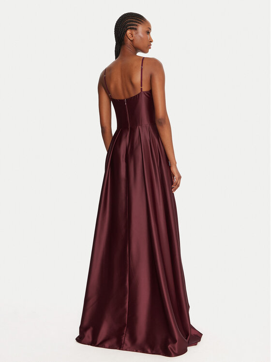 Rinascimento Rinascimento Abendkleid CFC0020046002 Dunkelrot Slim Fit