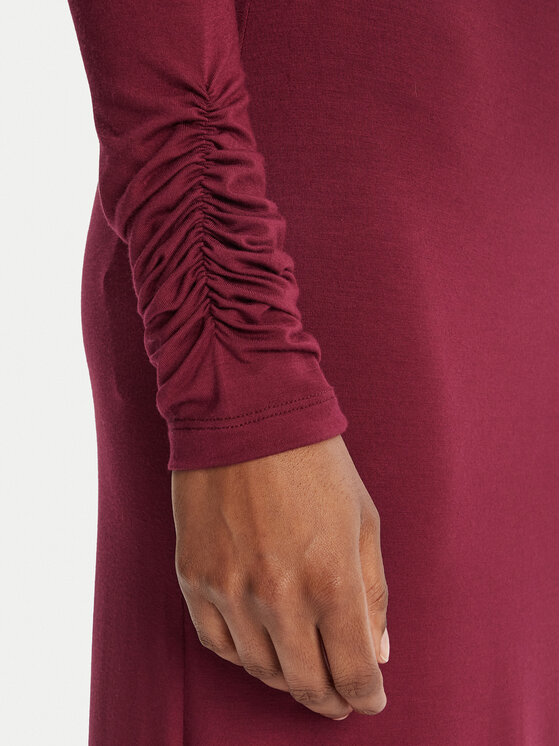 Simona Corsellini Simona Corsellini Sukienka wieczorowa A25CPAB00601 Bordowy Slim Fit