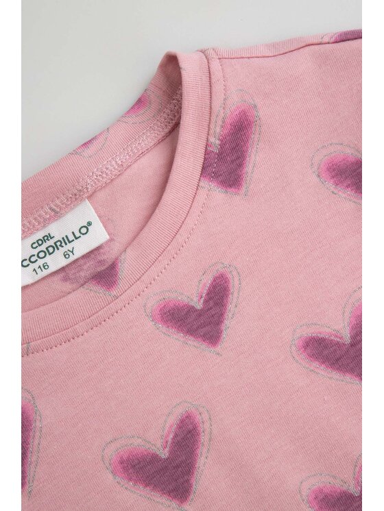 Coccodrillo Coccodrillo Longsleeve ZC6143106VGA-007 Różowy Regular Fit