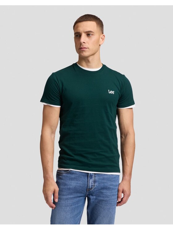 Lee Lee T-Shirt MULTI PACK CREW Niebieski Regular Fit