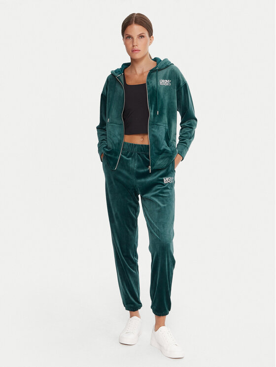 DKNY Sport DKNY Sport Teplákové nohavice DP5P3702 Zelená Regular Fit