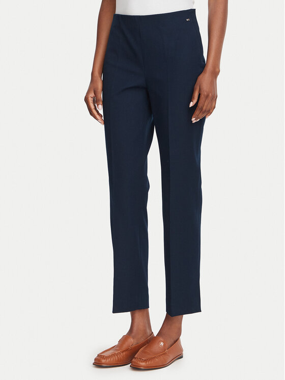Tommy Hilfiger Pantaloni din material WW0WW51745 Bleumarin Slim Fit