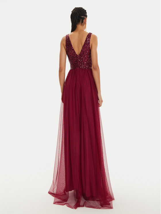 Rinascimento Rinascimento Abendkleid CFC012005200 Dunkelrot Regular Fit