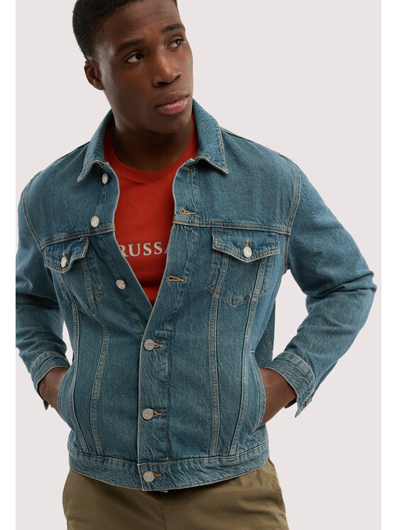 Trussardi Trussardi Cappotto invernale R4048000023N0DK Turchese Regular Fit