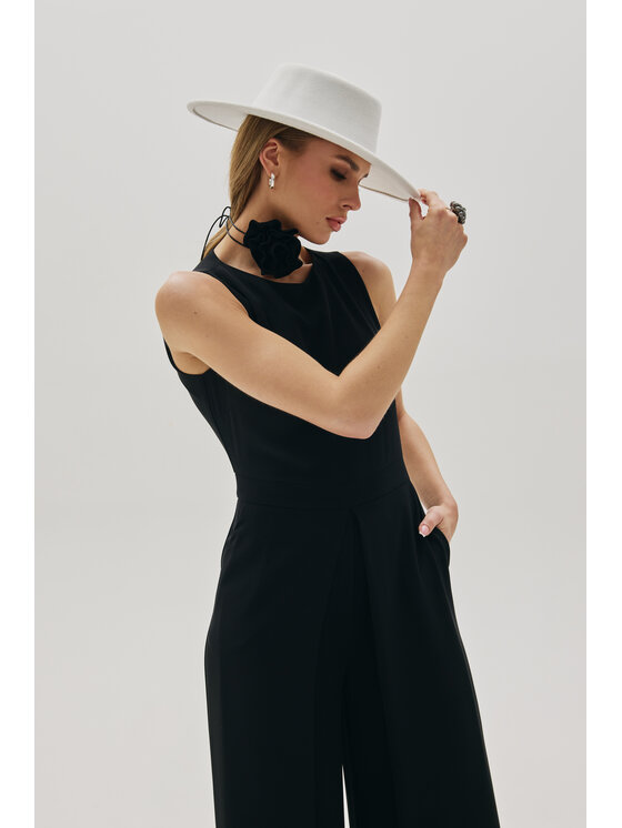 Makover Makover Jumpsuit K184 Nero Modern Slim Fit