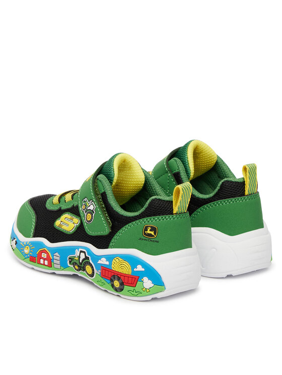 Skechers Skechers Laisvalaikio batai John Deere: Play Scene - Barn-Squad Buddies 407065N/GNBK Žalia