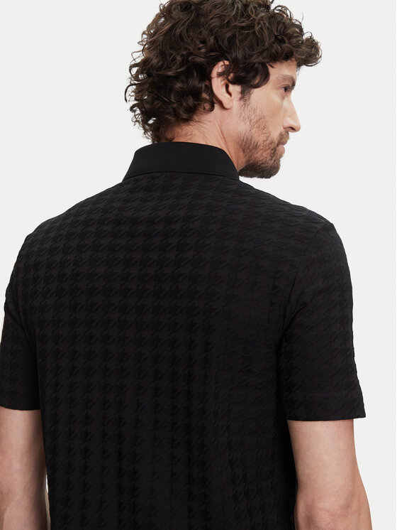 BOSS BOSS Тениска с яка и копчета C-Pack 197_PS 50543666 Черен Regular Fit