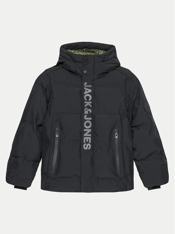 Jack&Jones Junior Zimné bundy Alpha 12262162 Čierna Regular Fit