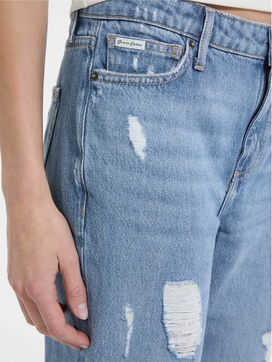 Guess Jeans Guess Jeans Jeansy 176845 Modrá Relaxed Fit
