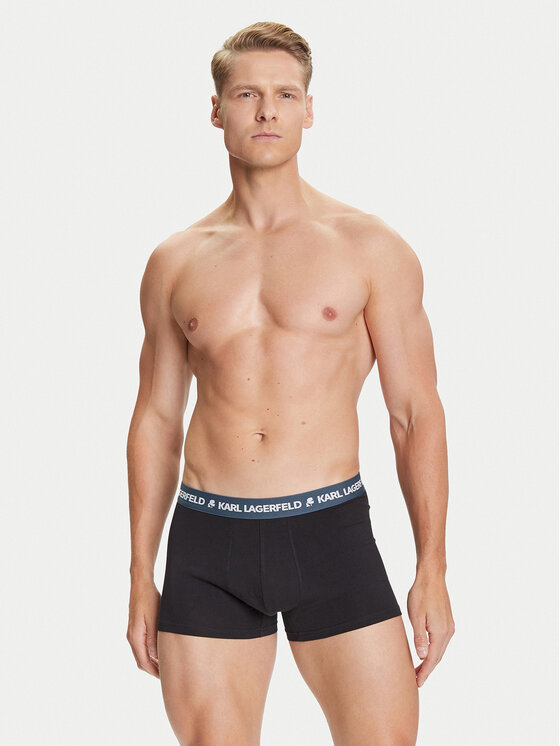 KARL LAGERFELD KARL LAGERFELD Set 3 perechi de boxeri A1M47021 Negru