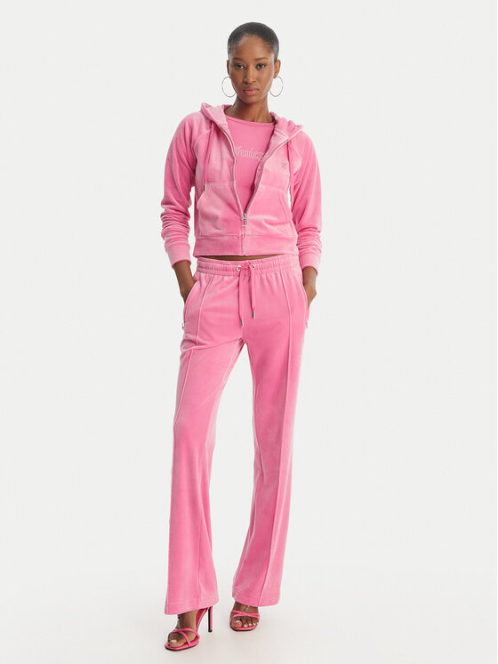 Juicy Couture Juicy Couture Mikina Madison JCWAS126326 Ružová Slim Fit