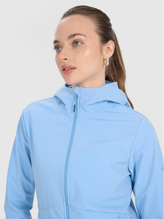 4F 4F Kurtka softshell 4FWSS25TSOFF320-33S Niebieski Regular Fit