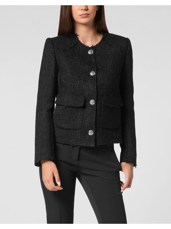 PHILIPP PLEIN PHILIPP PLEIN Kurtka puchowa 9381 Czarny Regular Fit