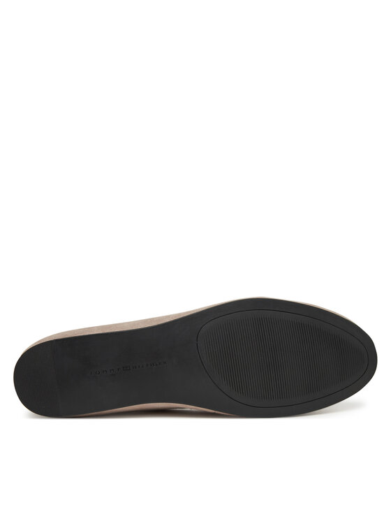 Tommy Hilfiger Tommy Hilfiger Balerinke Th Hardware Suede Ballerina FW0FW08655 Bež