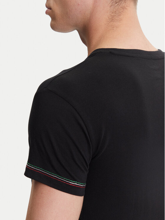 Aeronautica Militare Aeronautica Militare T-shirt AM1UTI004 Crna Regular Fit