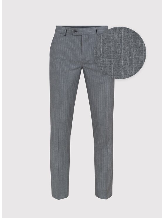 Pako Lorente Pako Lorente Spodnie garniturowe P24WF-6G-004 Szary Slim Fit