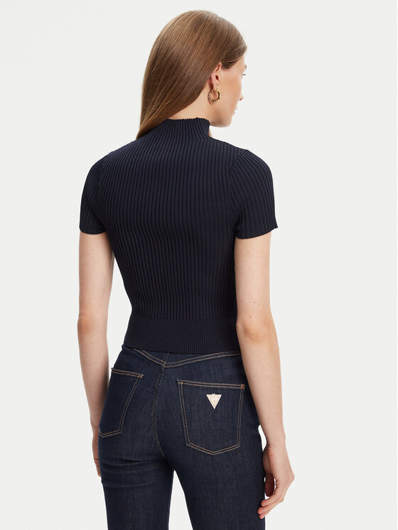 Guess Guess Pulover W5YR04 Z0040 Mornarsko modra Regular Fit