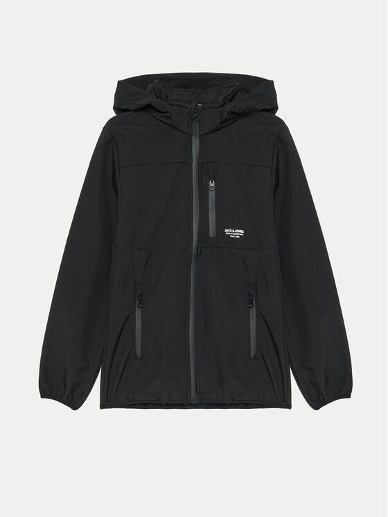 Gyerek Softshell kabát Jack&Jones Junior, Méret: 140, Fekete, 12269432