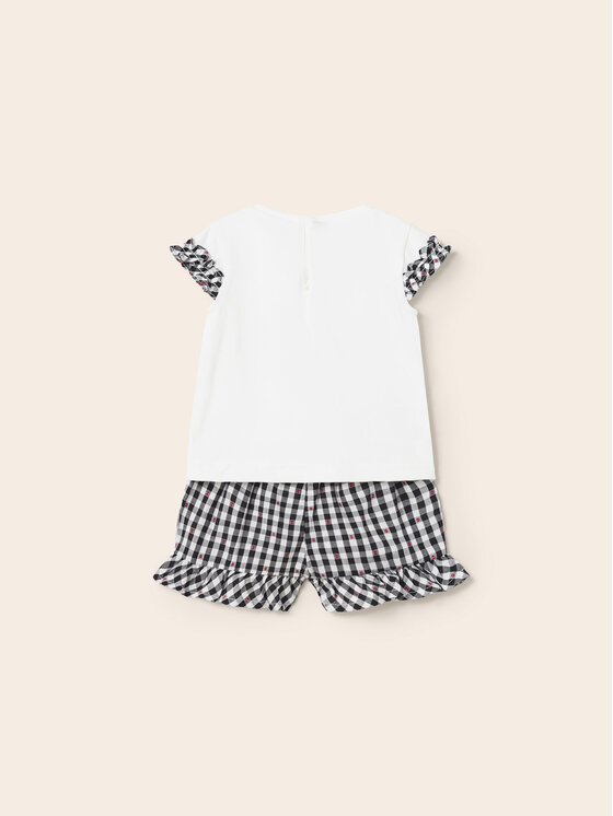 Mayoral Mayoral Komplet t-shirt i spodenki 1281 Kolorowy Regular Fit