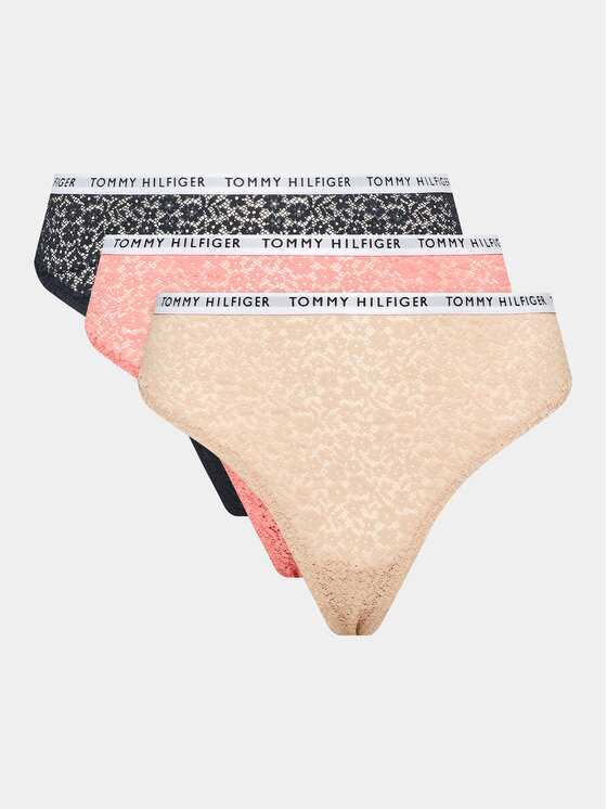 Set di 3 perizomi Tommy Hilfiger