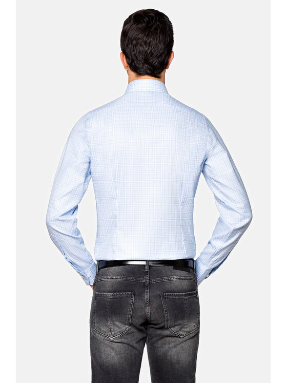 Lancerto Lancerto Koszula Ramona 2 KO073120000024 Błękitny Slim Fit