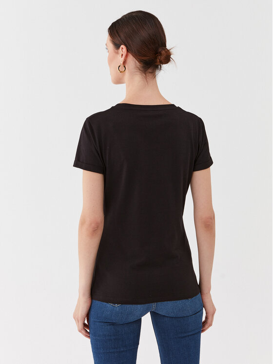Liu Jo Liu Jo Marškinėliai MF3338 JS923 Juoda Regular Fit