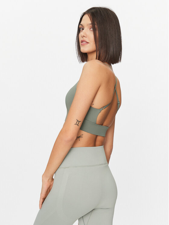 4F 4F Αθλητικό σουτιέν 4FAW23USBAF079 Χακί