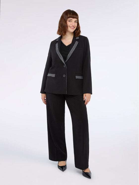 Fiorella Rubino Fiorella Rubino Giacca di transizione Q548T000233N033 Nero A-Line Fit