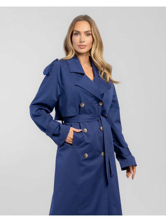 Salme Salme Trenčkot Amanda 2.0 Tmavomodrá Regular Fit